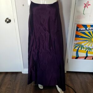 Scott McClintock Purple Formal Long Satin Skirt
